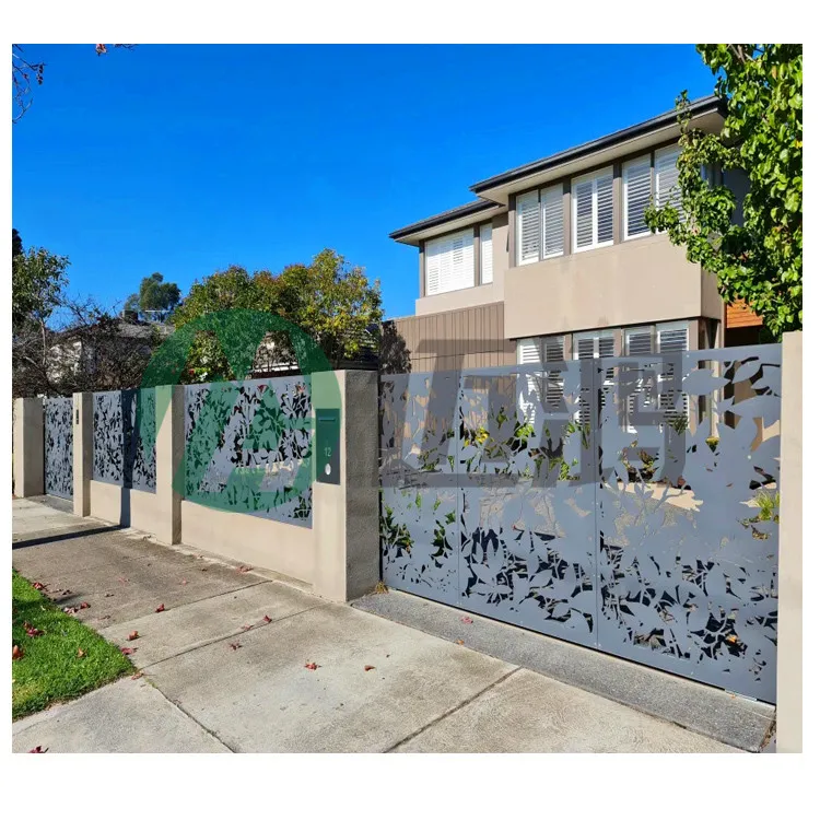 China Manufacturer Laser Cut Metal Screen Decorative Aluminum Garden Fence and Gates