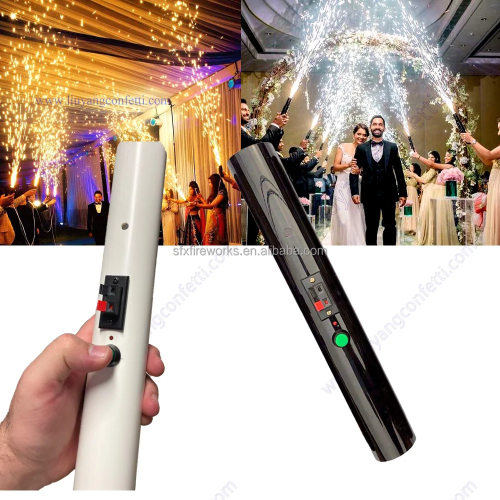 Bride Pyrotechic Handheld Wedding Stage Entrance Decoration Cold Pyro Fountain Firing System with Sparkler Effect Firecracker