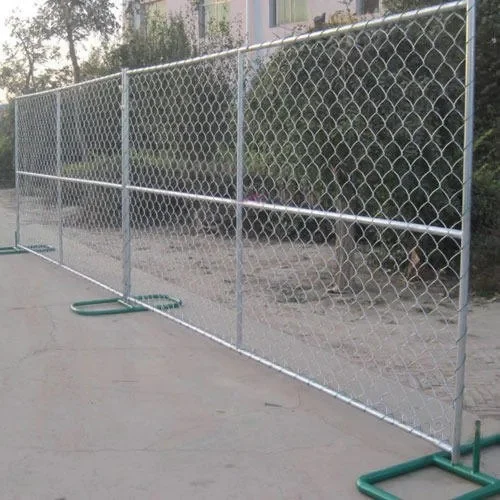 High Quality 6x12 Portable Construction Fence Iron Used galvanized Dog Chain Link Temporary Fence