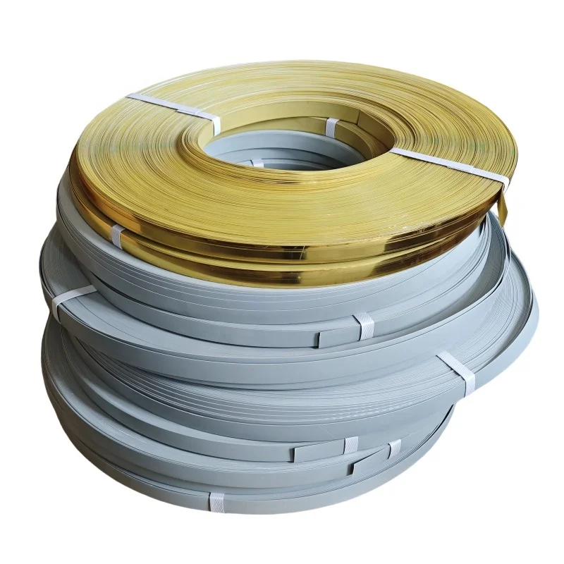 Furniture Flexible Plastic Wood Grain Edge banding Trim 4mm white pvc edge banding