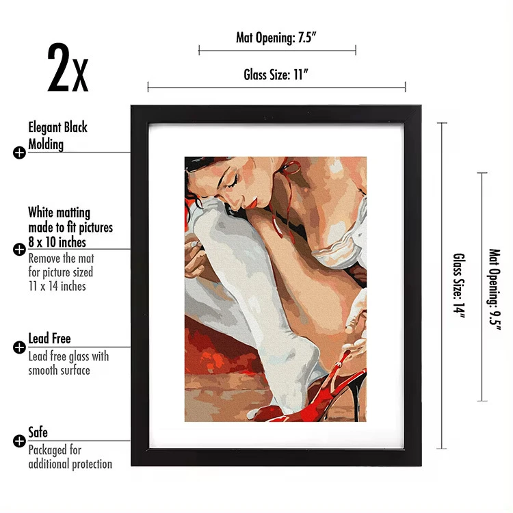 11*14 A1 A2 A3 A4wood Frame For Photo Wooden Photo Picture Clear Photo Frame For Living Room Bedroom