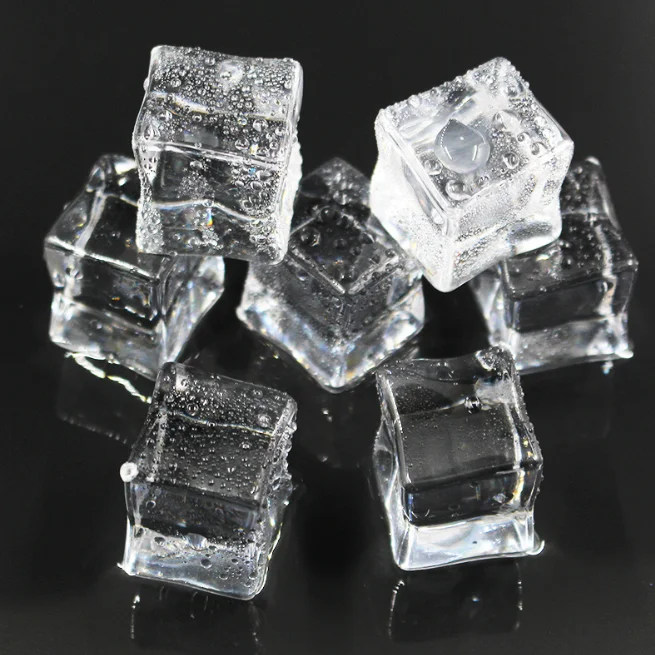 25mm Artificial Ice Cubes Acrylic Plastic Ice Cube For Bar Party Wedding Photography Props