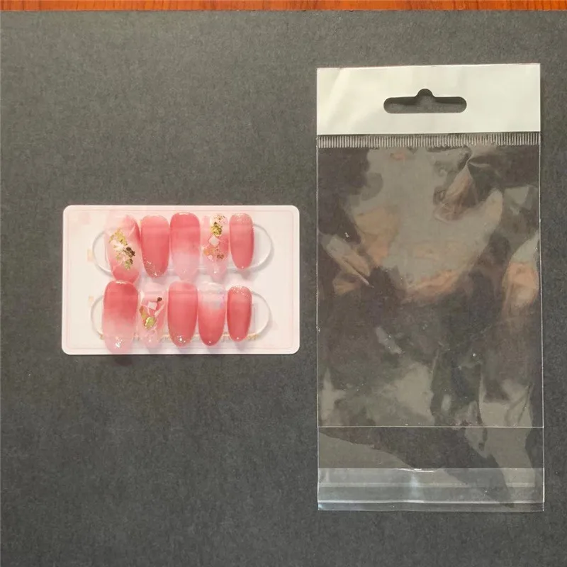 Nail Wear Armor Press on Nails China Direct Factory Gradient Design Finger ABS Full Cover Nail Artificial Press on Long