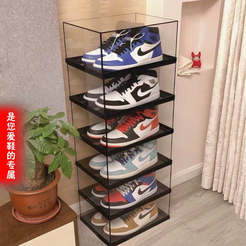 Acrylic Clear Display Case Box Dustproof Protection Showcase Cube Collectibles Show Box