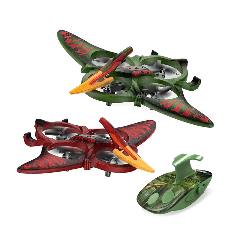 Flying rc dinosaur quadcopter gesture hand remote control drone toy for kids