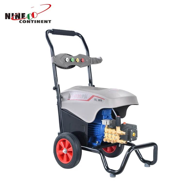 JZ-1890PSI портативный с колесами, вспенивающий Электрический мойщик высокого давления для автомобиля