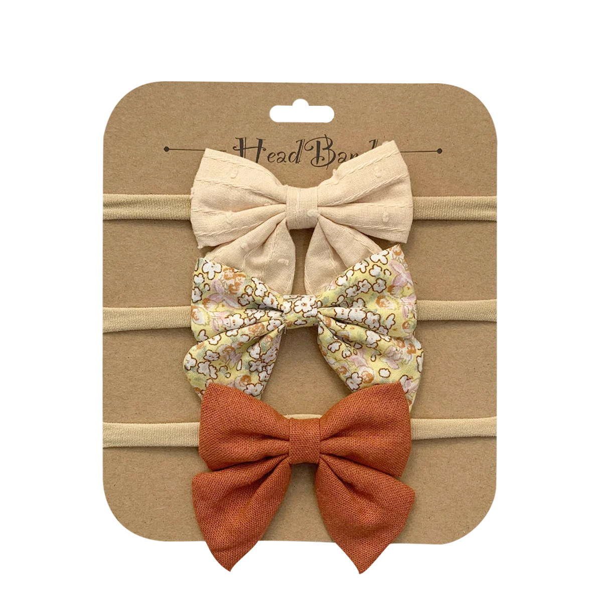 E-Magic wholesale baby girls cute headbands custom soft nylon handmade hair accessories for baby head decoration
