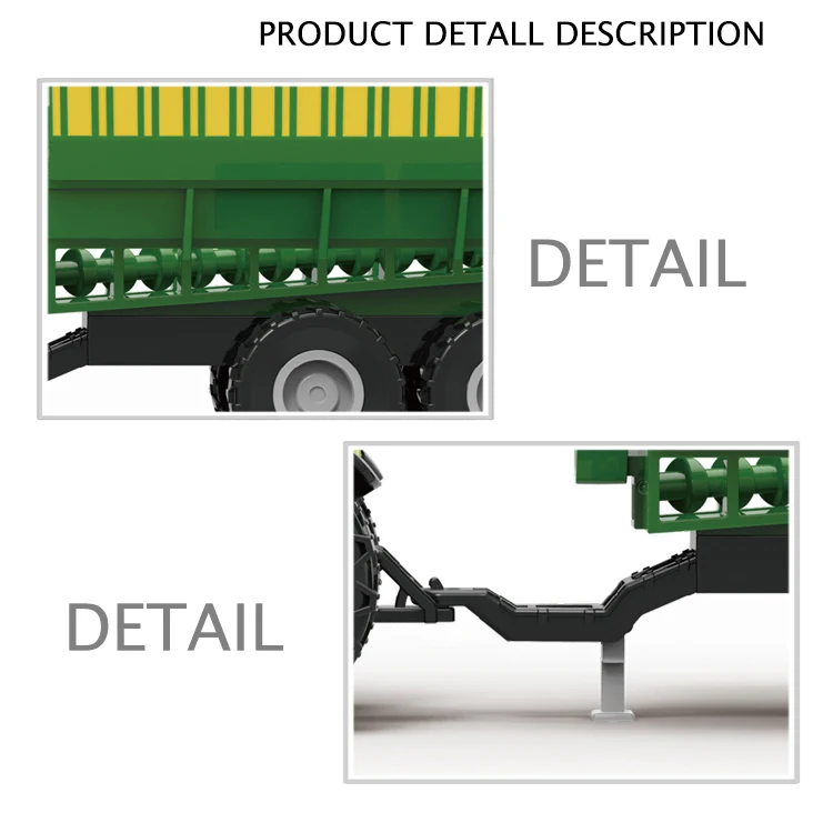 Friction Farmer Truck Set Farm Tractor Toy