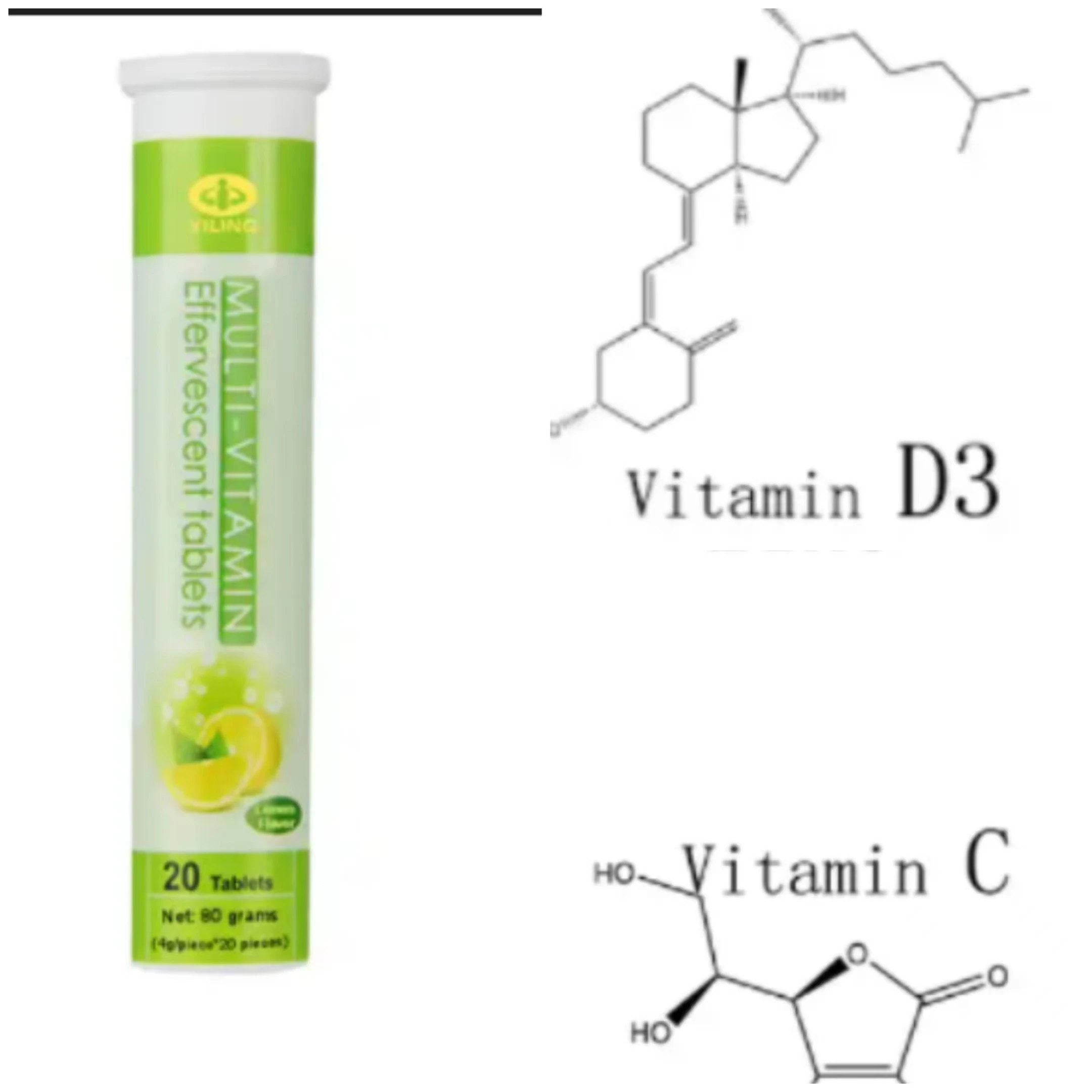 Custom effervescent tablet/vitamin c + zinc effervescent tablets