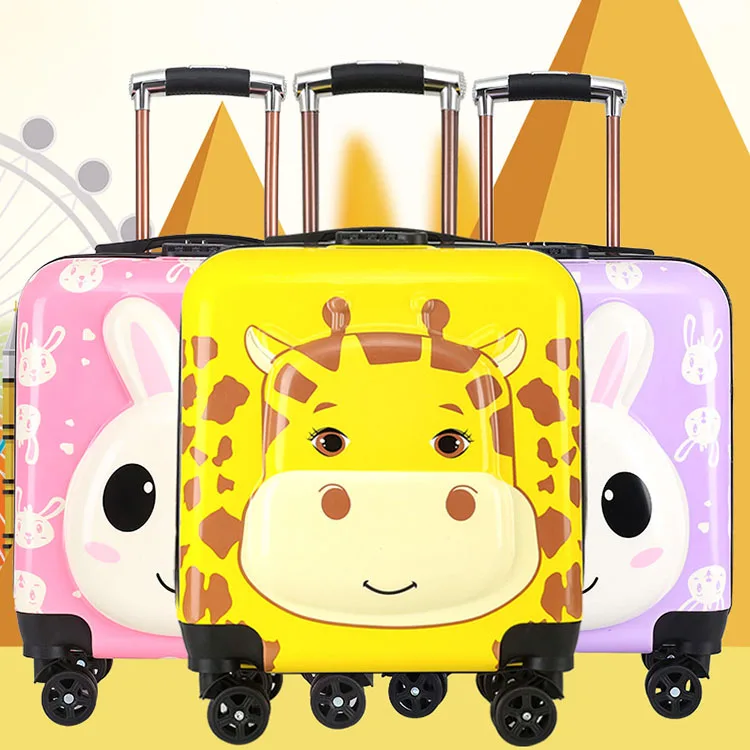 Hot Selling trolley suitcase for kid trolley school bag with Stationery Cartoon Waterproof Unisex trolley bag kids