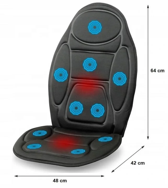 Electric Body Massager Car seat cushion 12V Car Massage Heated seat cushion for Neck,Shoulders,Back Lumbar,Home Office Car