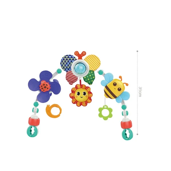 Cheap Price Baby Crib Comfort Play Arch With Mirror Rotating Stroller Toy Hanging Toy Colorful Musical Bed Bell Baby Mobile