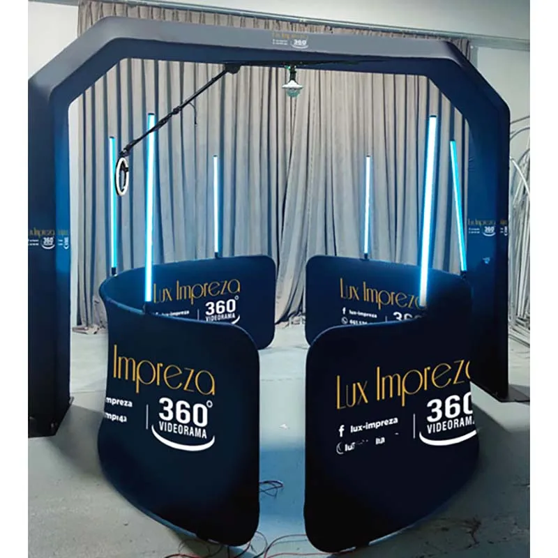 European Warehouse Sky 360 Snack Vending Machine Commercial Overhead 360 Shaking Motor Tent For Metal 360 Photo Booth Top One