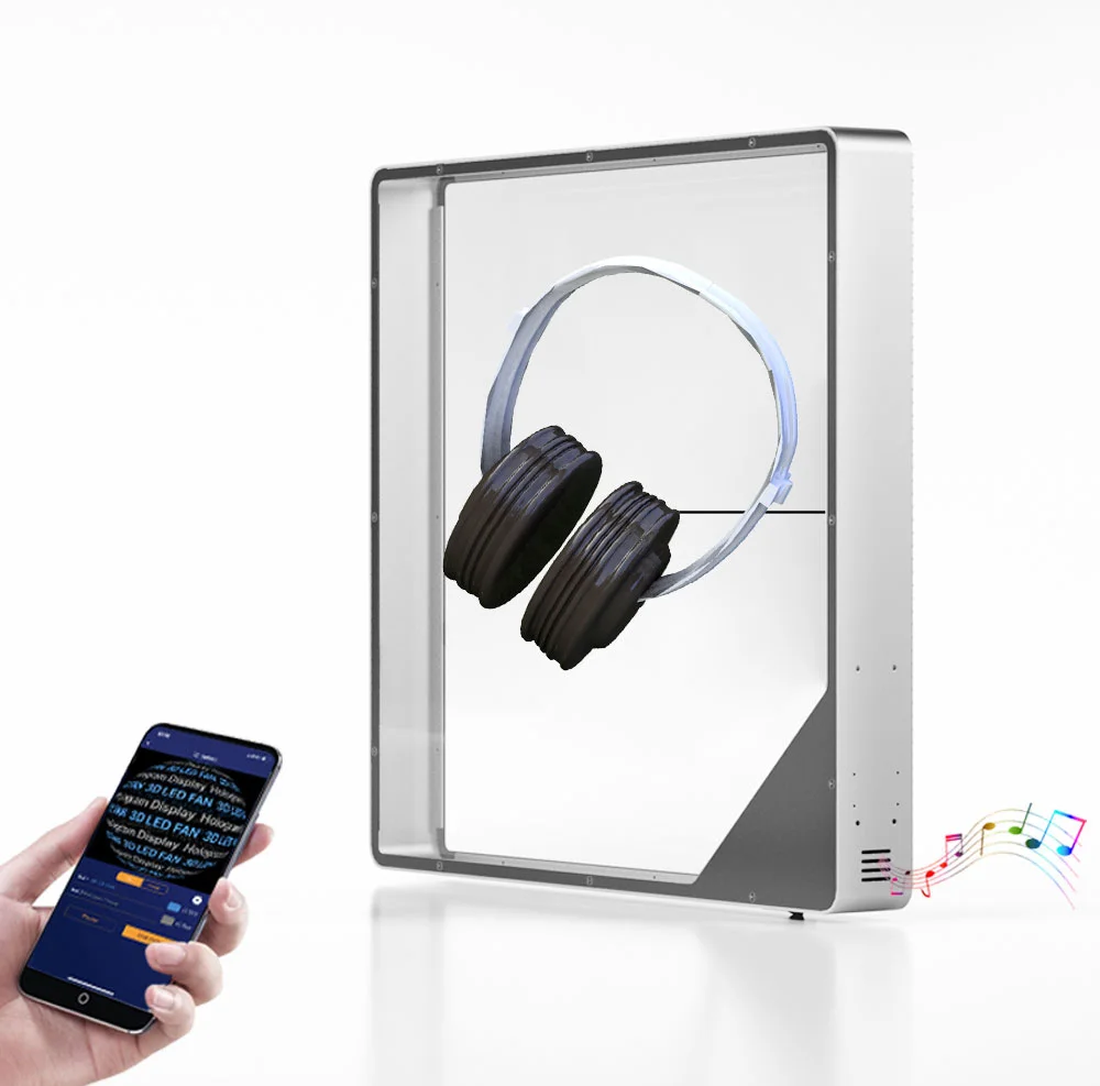 Ventilateur holographique 3d hologram in the air advertising display outdoor video holographic projector 3d hologram fan
