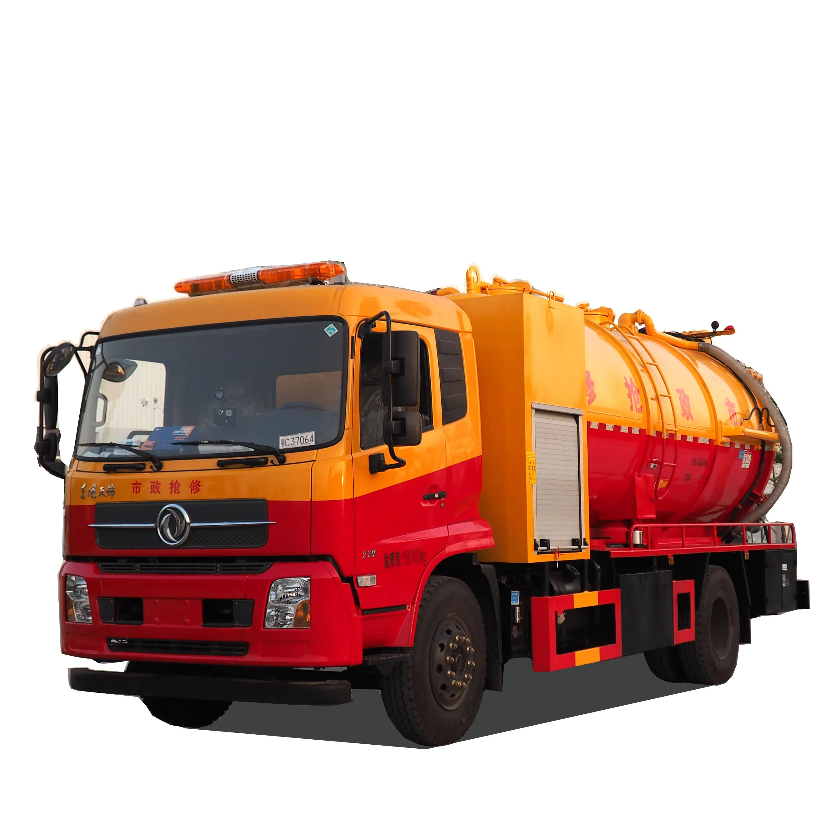 15m3 vacuum sewage suction truck price DONGFENG 6X4 vacuum suction sewage truck high pressure washing truck