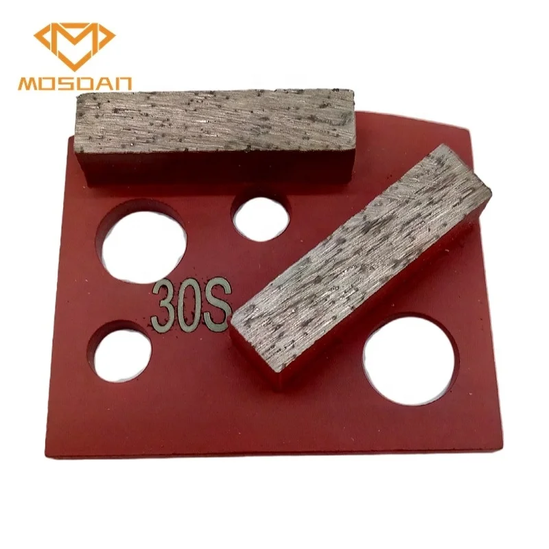 Polar Magnetic Concrete Double Bars Diamond Grinding Plates for Ronlon Innovetech