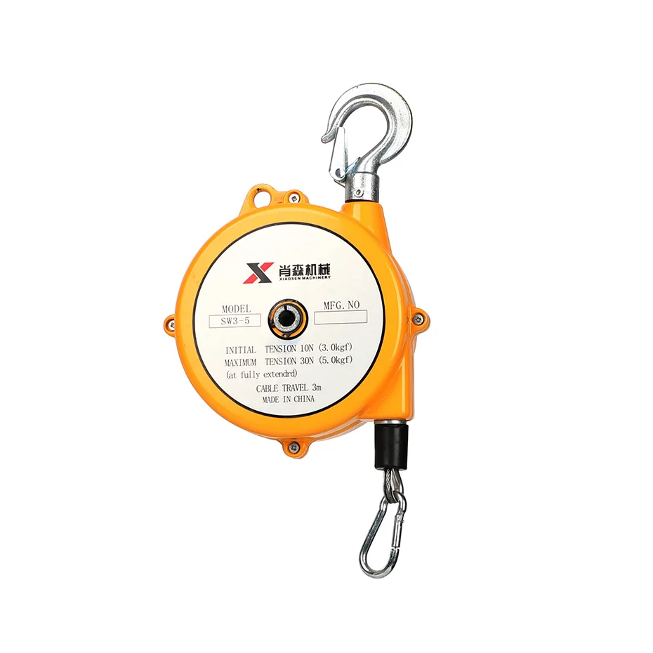 Manufacturer reliable weight 15-22kg self-locking manual lock spring balancer 100kg