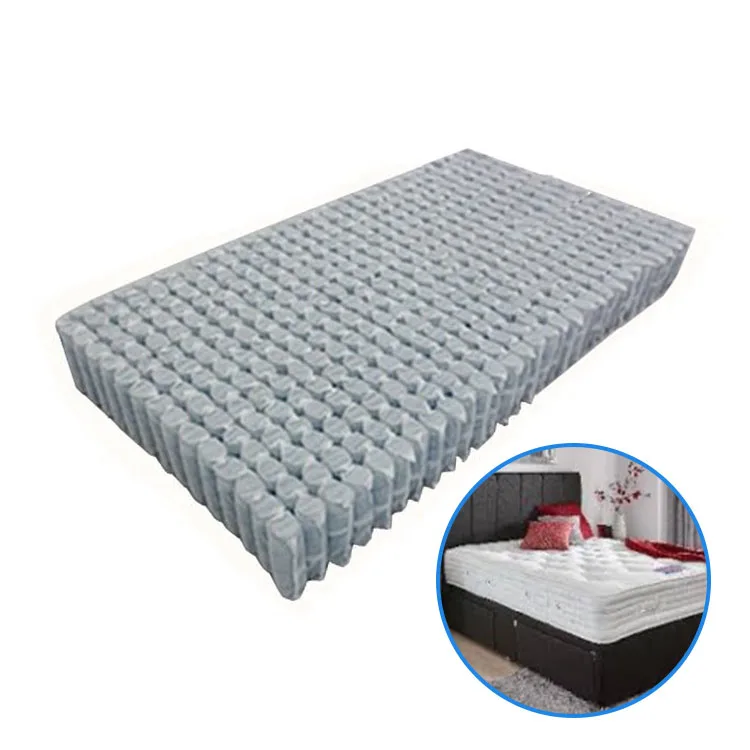 Заводская цена рулонный нетканый материал с 2 0 мм стальной проволочной пружиной упакованный Карманный пружинный блок для матраса