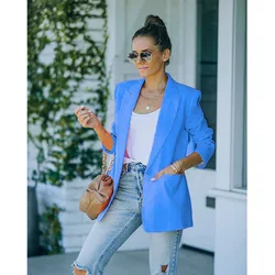 2022 New Arrivals Spring Fashion Leisure Women Coats and Blazer Formal Ladies Candy Colors Suit Jackets Cheap Blazer for Women