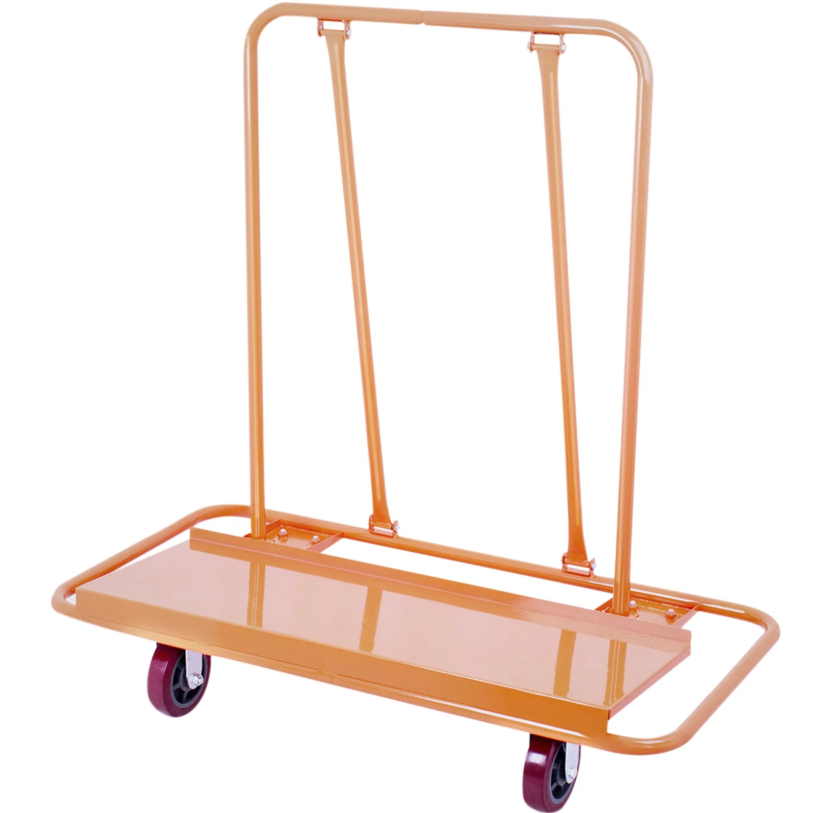 Drywall Cart 1600 lbs Load Capacity Drywall Cart Dolly Handling Sheetrock Sheet Panel Service Cart Heavy Duty Casters