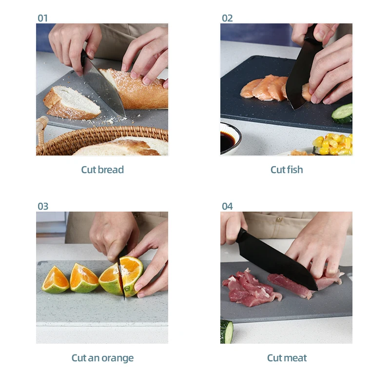 PP Chopping Board Set For Vegetable Fruit And Meat Cutting