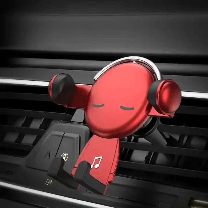 2023 Car Cell Phone Holder Air Vent Cell Phone Navigation Bracket Multi-function Car Cell Phone Gravity Anti-slip Stand