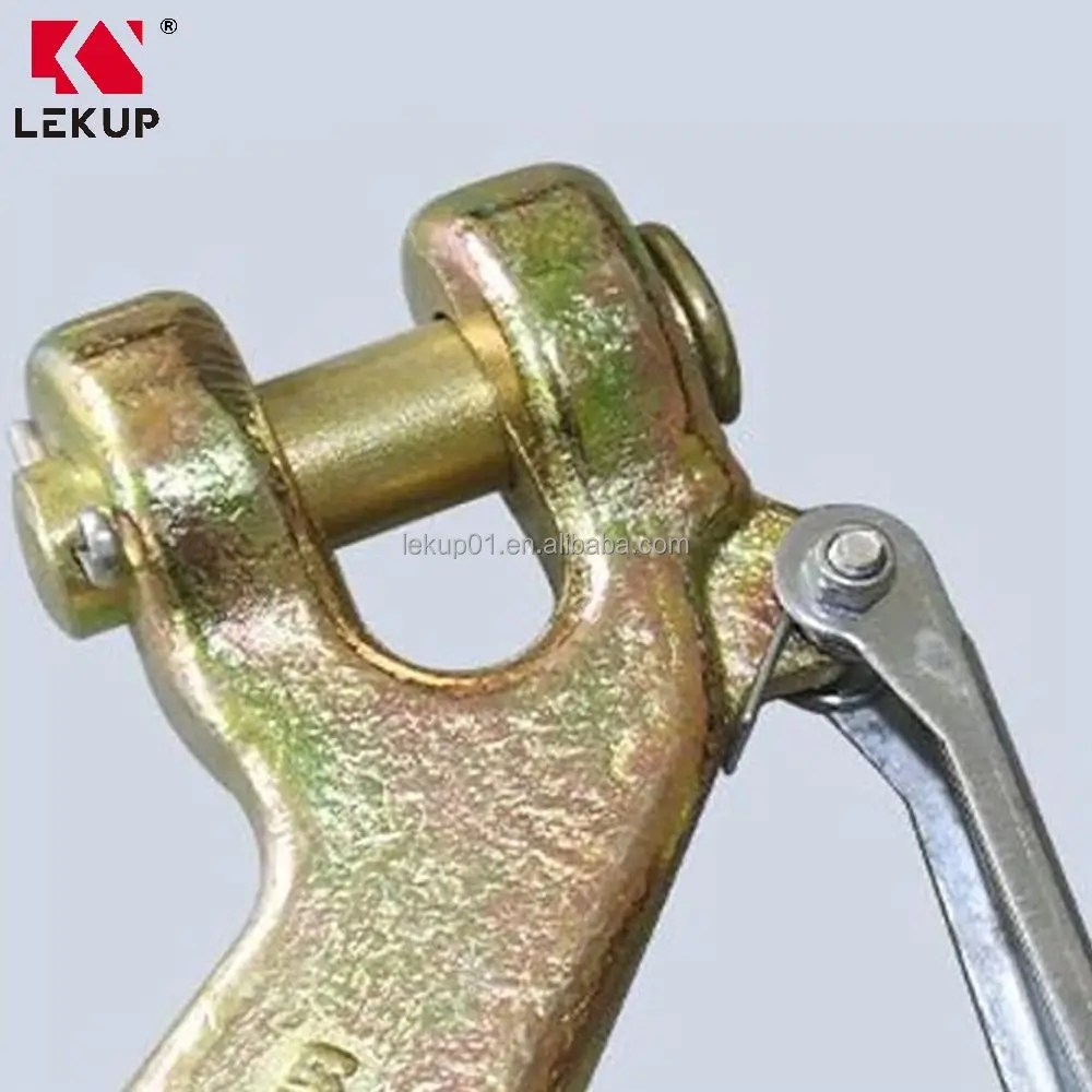 Heavy Duty Forged Steel Safety Hook with Latch G70 Tow Chain Clevis Grab Hook Trailer Truck Grade 70 Clevis Slip Hook