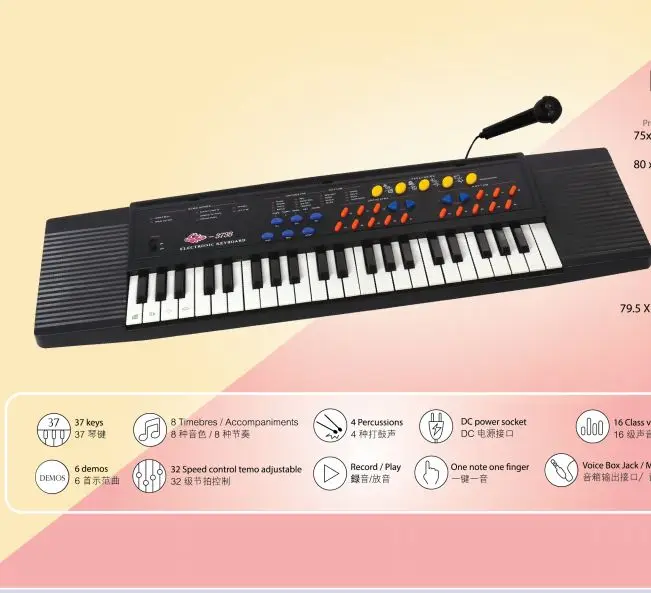 Musical Instruments 61 Key Piano Eletronic Organ Keyboard EK61223 Music OEM Song Style Electronic Player Weight Origin Type Demo