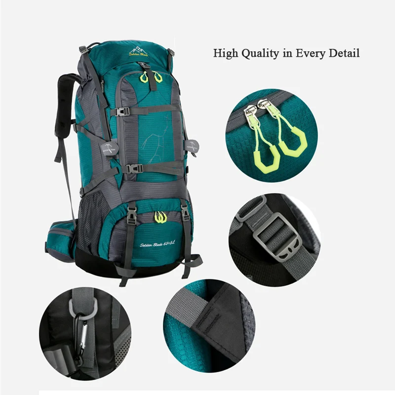 Luxury brand waterproof outdoor hiking backpack large capacity softback lightweight travelling camping backpack hiking