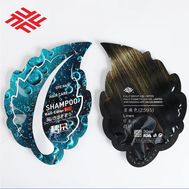 Home Use FastColor Mousse No Ammonia Black Hair Dye Permanent Hair Color Dye Spray