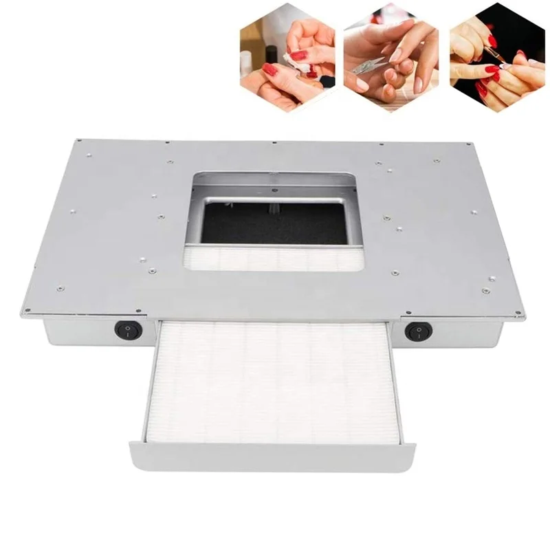 nail dust collector /nail table dust collector /nail table draft electric fan for Manicure Salon