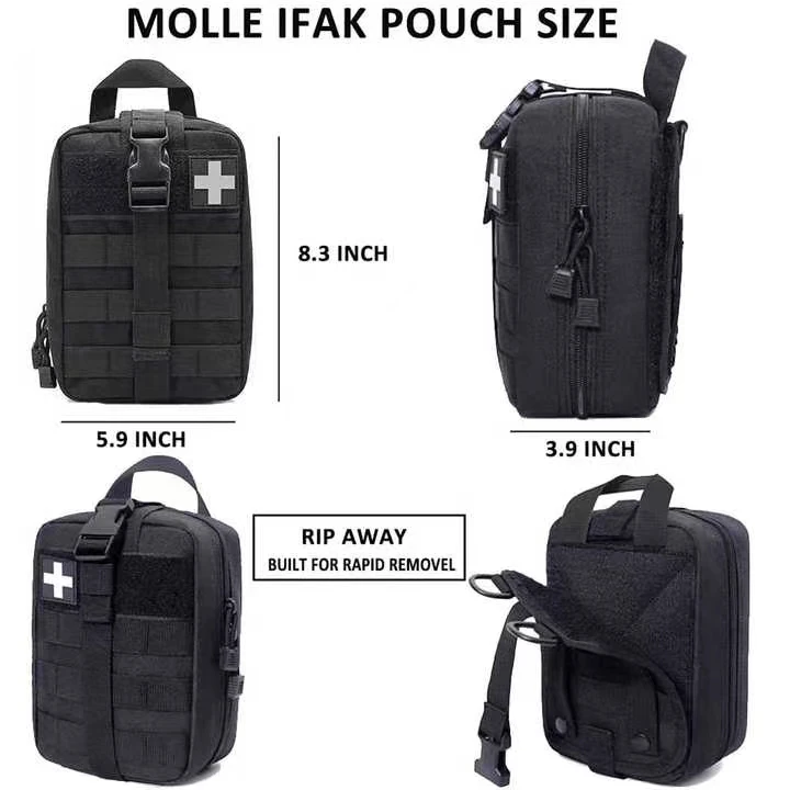 Waterproof and durable tear EMT pouch Molle IFAK tactical trauma first-aid medical bag