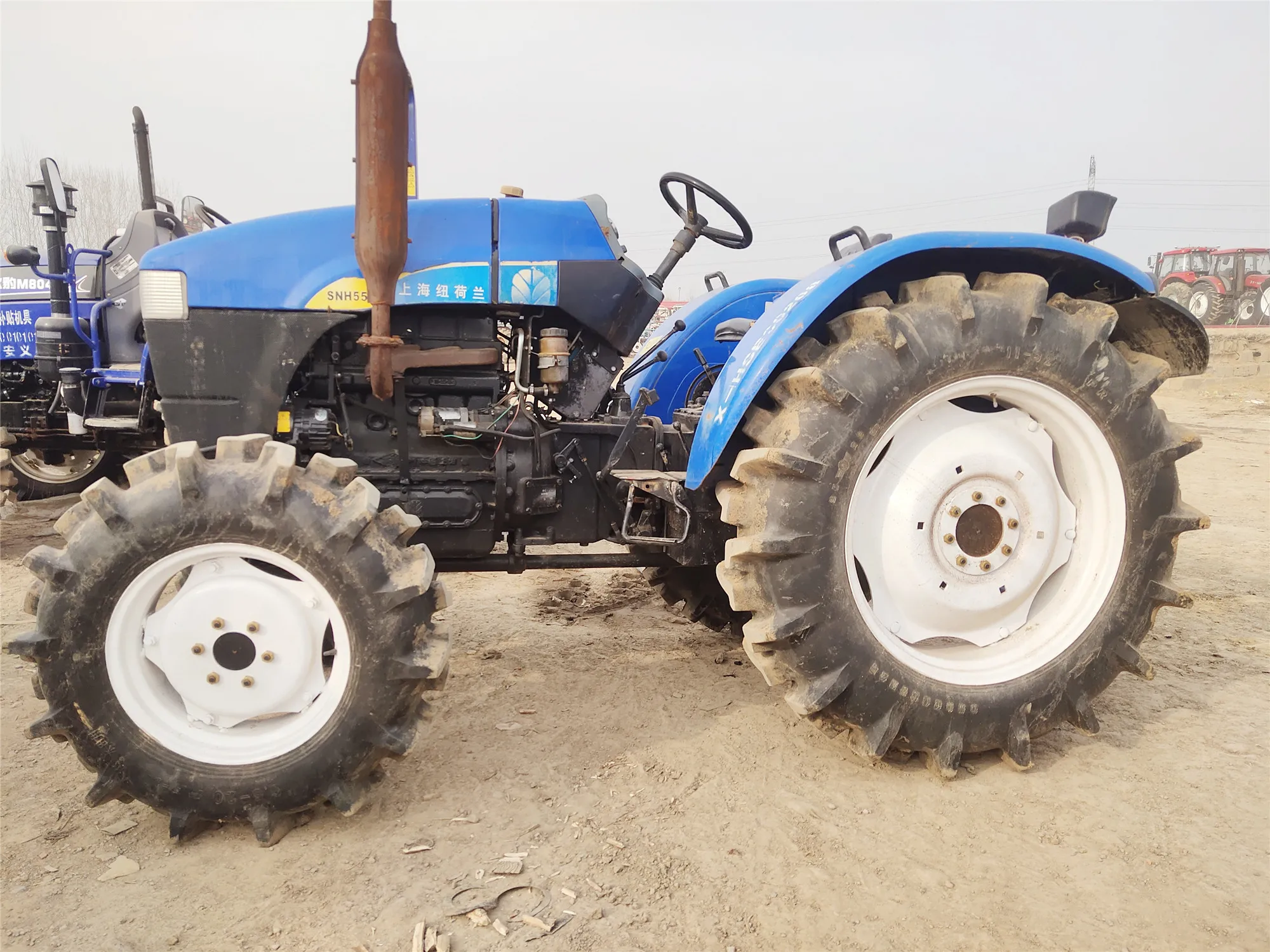  Новая Голландия 554 55HP Подержанный старый фермерский трактор для