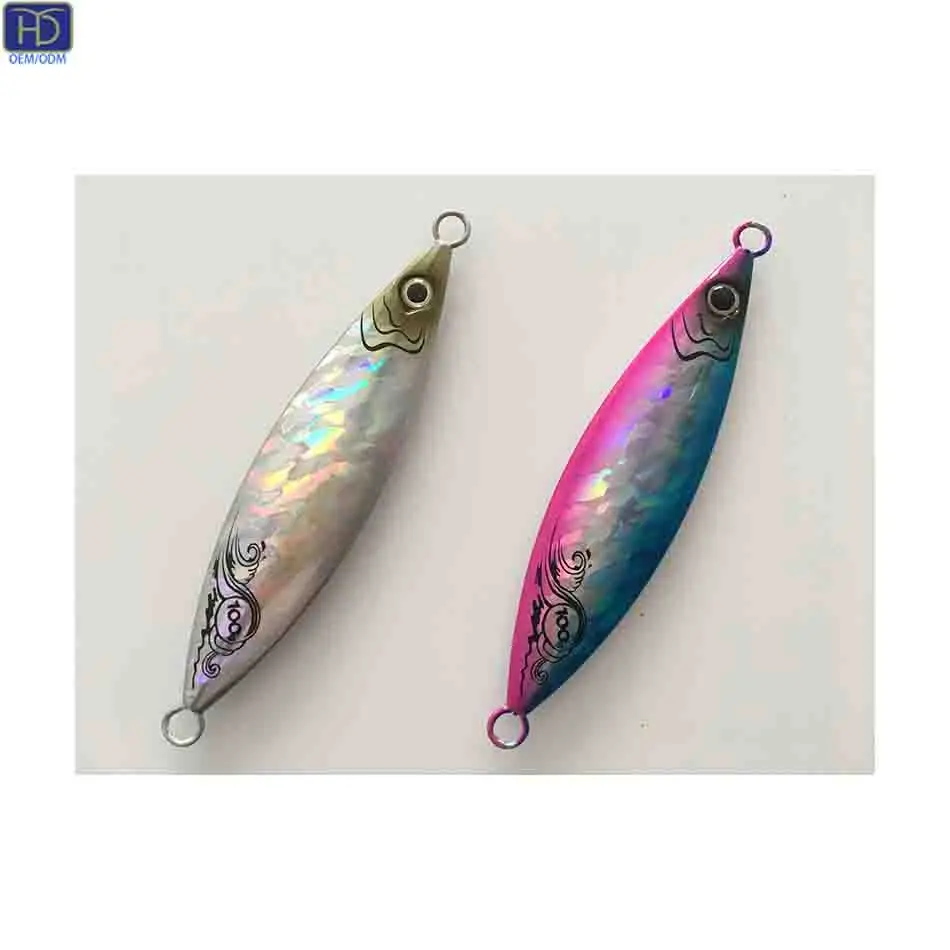 HYD OEM/ODM Wholesale altwater 20G 30G Glow Vertical Metal Lead Fishing jigging Lure Jig lures fishing lure manufacturer