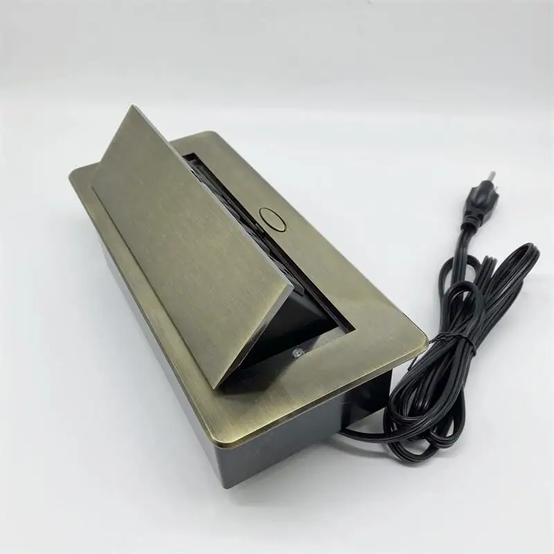 pop up  socket  mounted twin mains conference table us pop up floor receptacle Fancy desk