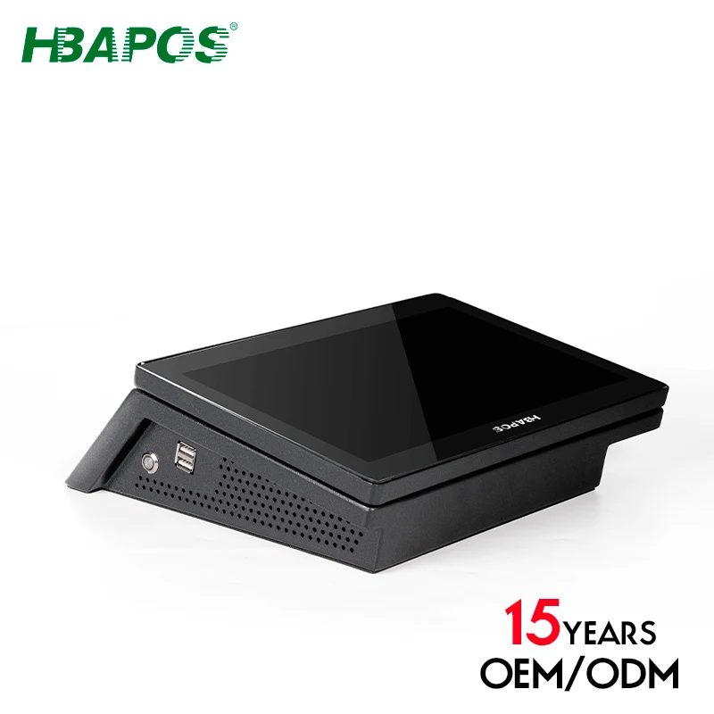 HBAPOS Q1CX Automatic Price Checker  Wall Mounted Barcode Scanner all in one pos system for retail shop.
