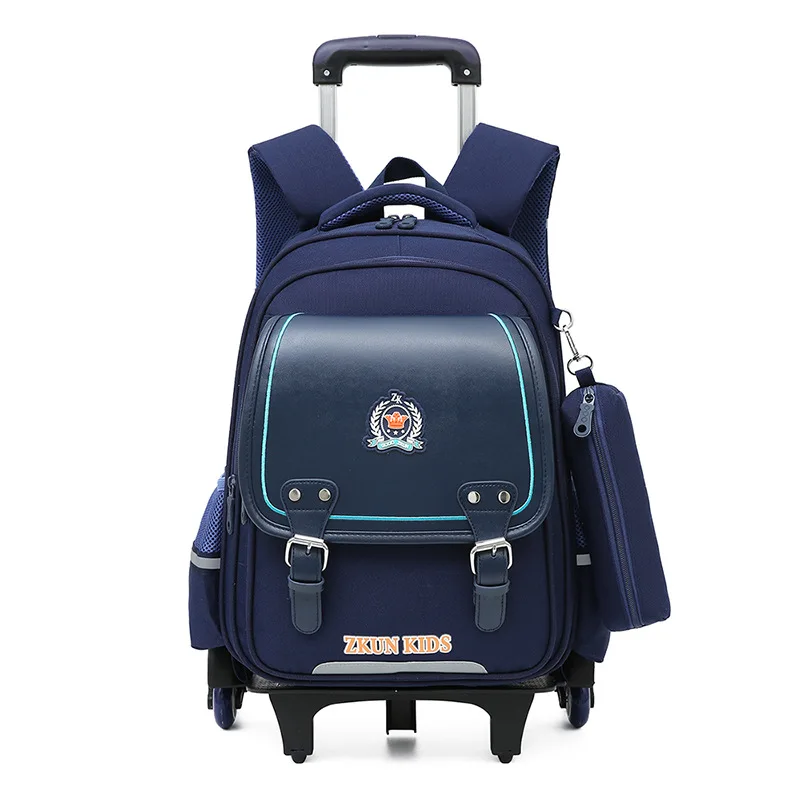 Hot Sale children school trolley bag wholesale Kids school bag with wheels