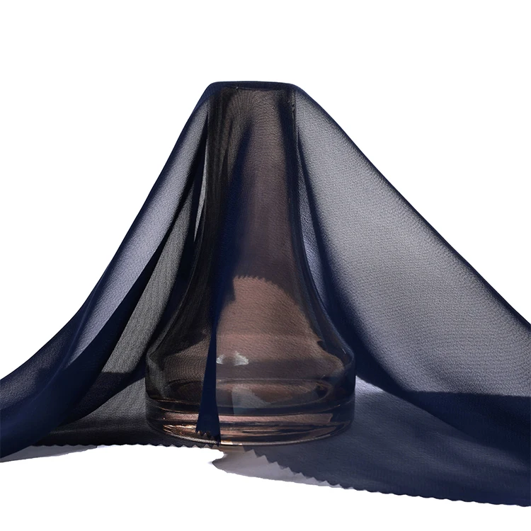 High Quality Polyester Microfibre 100% Chiffon Rolls pure chiffon fabric for Hijab