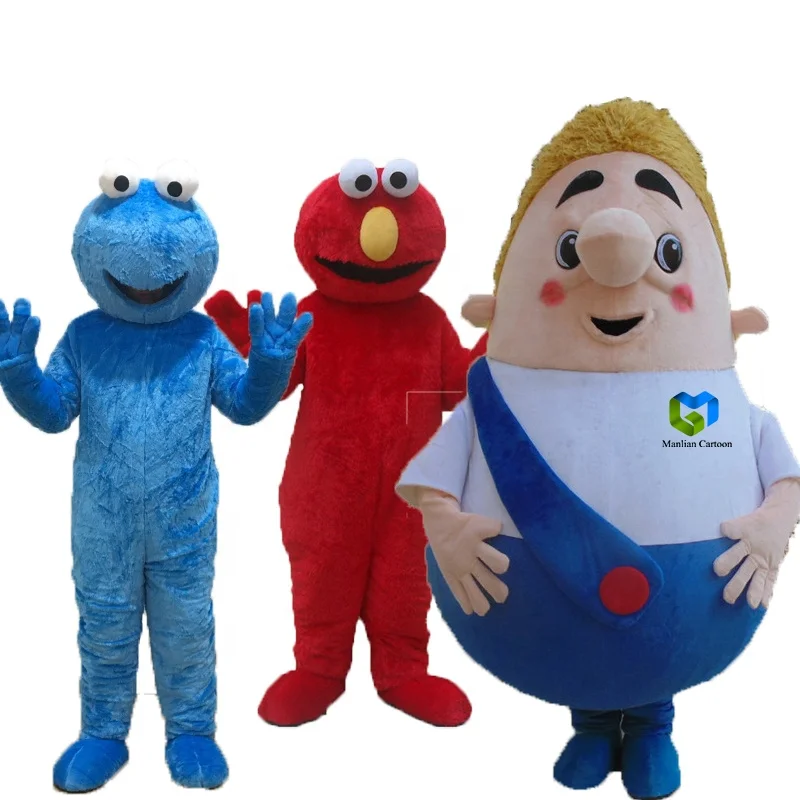 
Made in China hot sell professional design plush lmo mascot costume for adult 