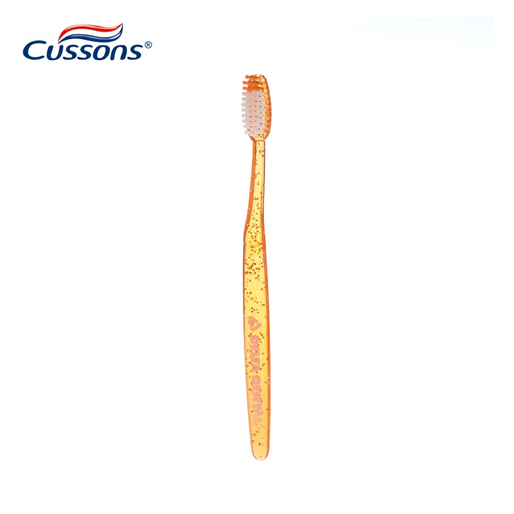 custom logo adult color orthodontic  toothbrush with soft bristle