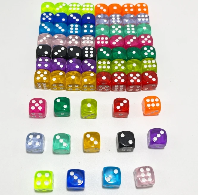2024 Factory Wholesale Acrylic Polyhedral DND Dice d4 d6 d8 d10 d12 d20 Custom RPG Dice Set for TTRPG