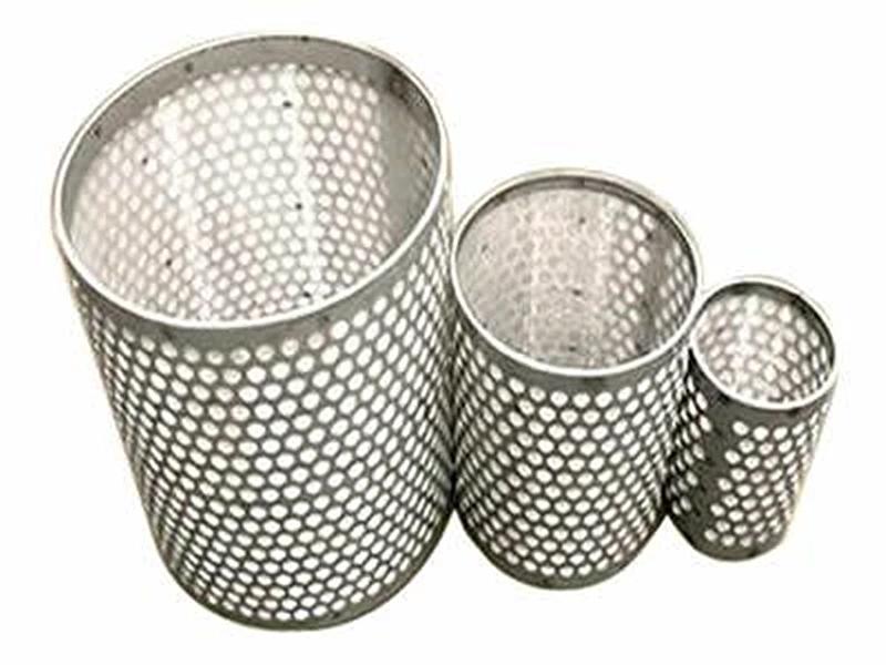 Factory Custom Precise Filtration Small Round Hole Filter Cylinder Stainless Steel Chemical Etched Mesh
