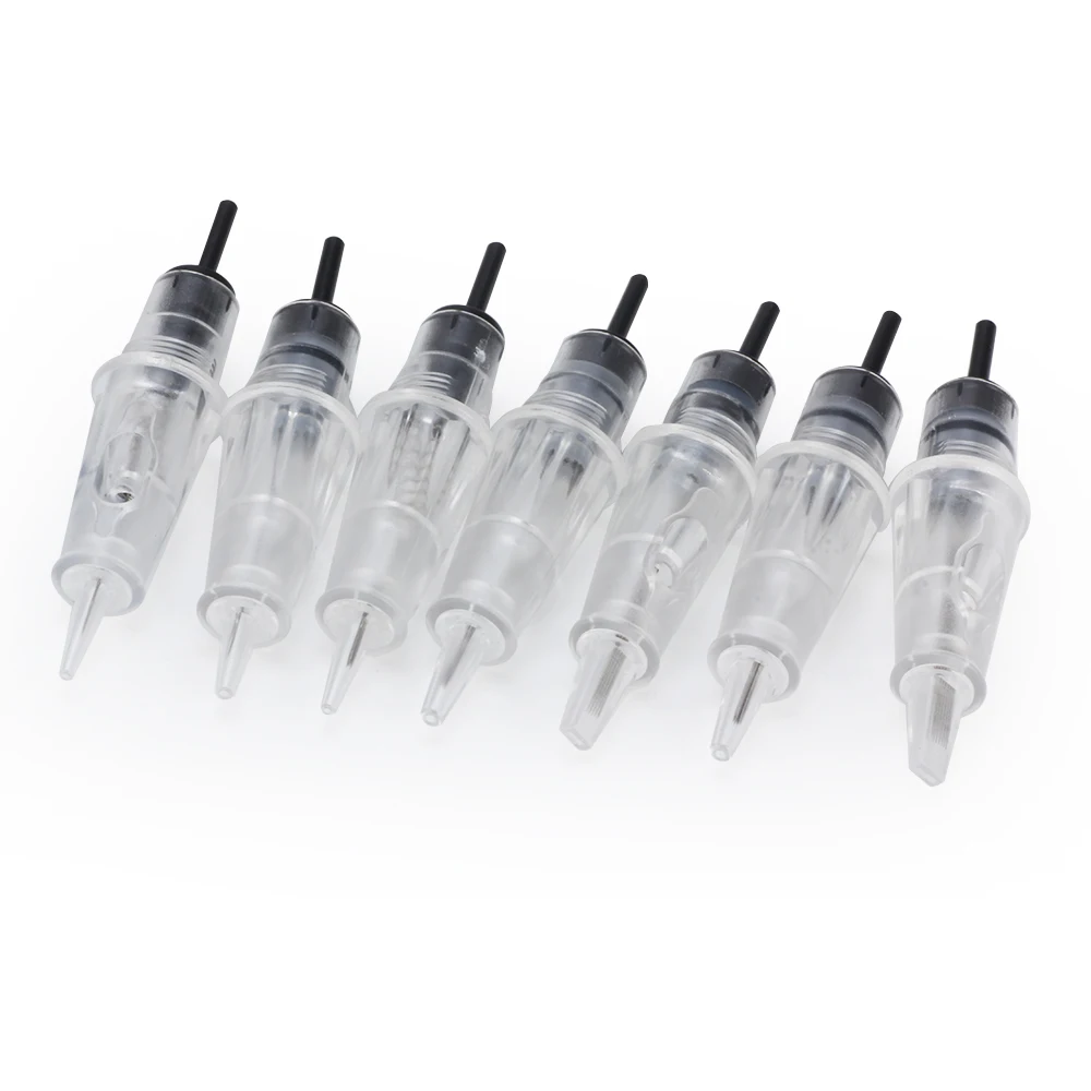 PMU & MTS Tattoo Machine Disposable Needles Tattoo Pen Transparent Tattoo Cartridge Needles