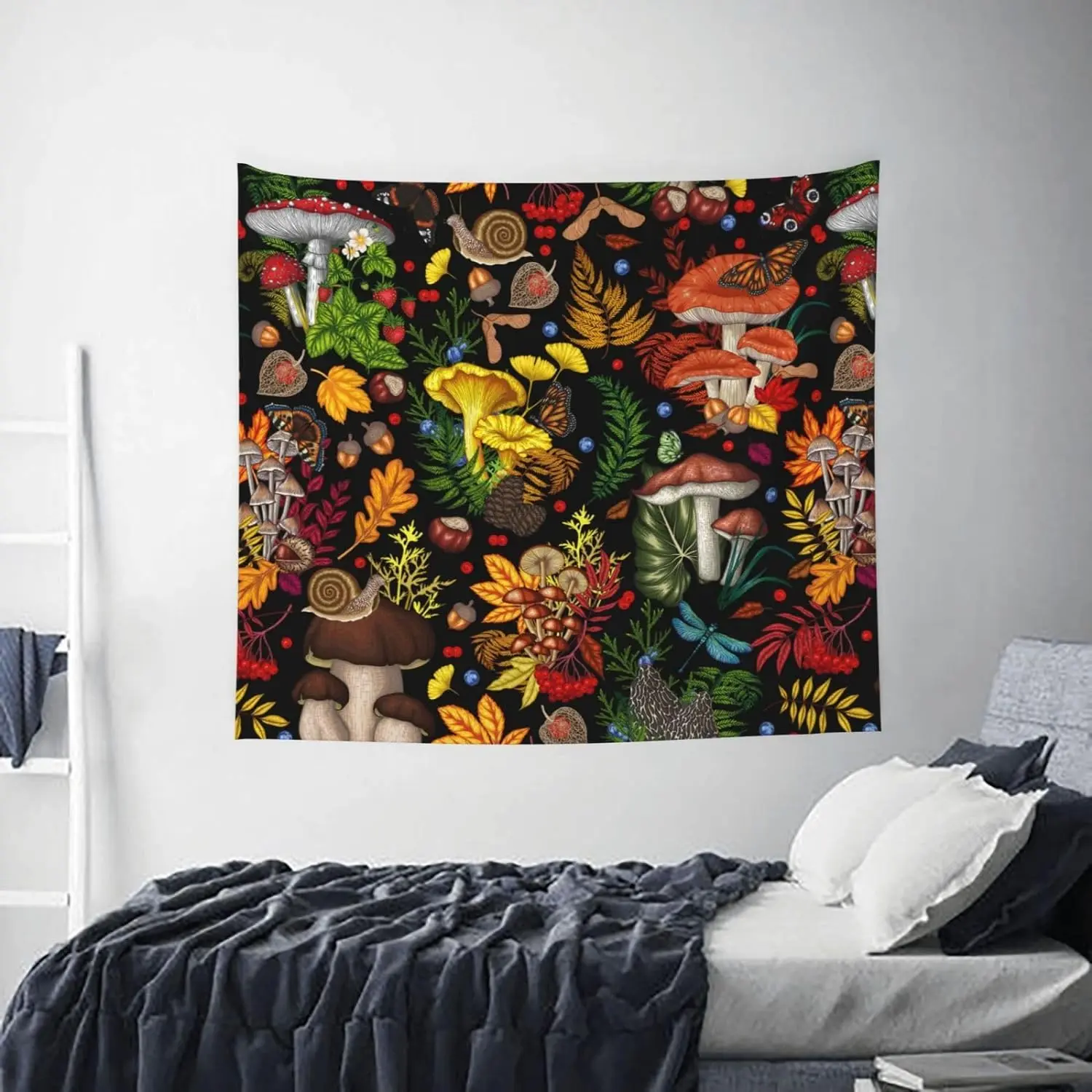Mushroom Tapestry Wall Hanging Diy Design Wholesale Tapestry Manufacturer Creative for Bedroom
