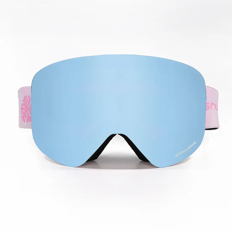 Custom Best Seller Fashion Cylindrical Anti-Fog Frameless Magnetic UV400 Protective Snow Glasses Ski Goggles