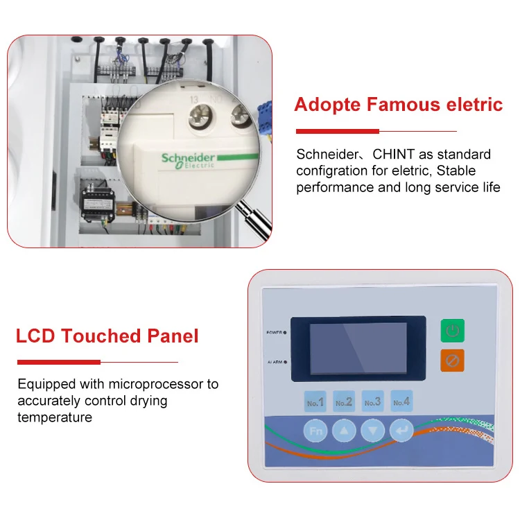 Environmental Protection Energy Saving Plastic Raw Material Injection Dryer Hopper Dehumidification Dryer