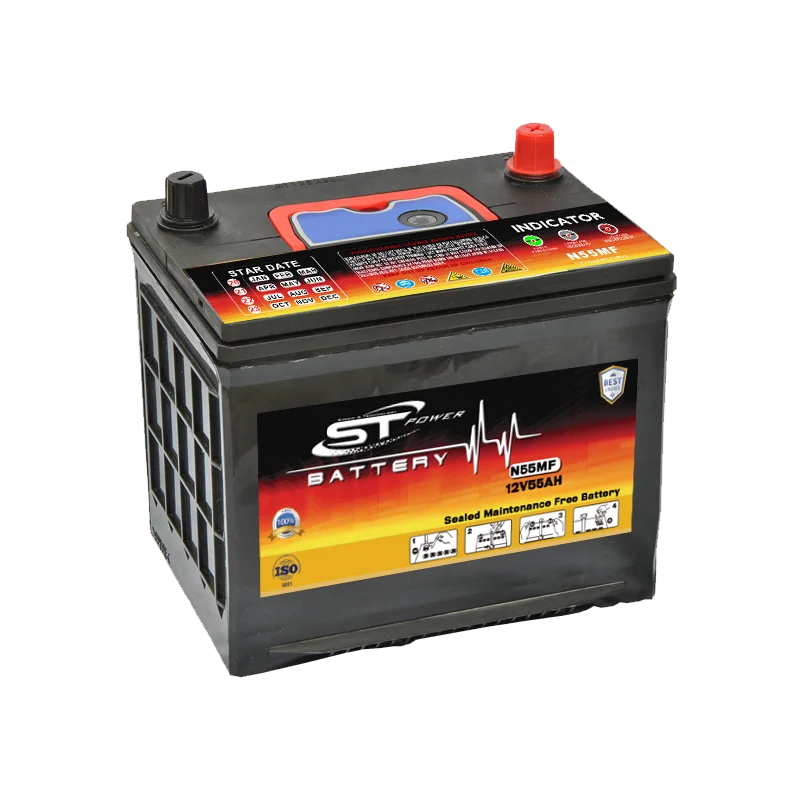 
High Performance Wholesaler Maintenance Free 12V 55Ah N55 Car Battery For Low Temperature Start 