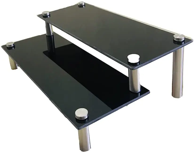 Portable Cosmetic Display Stand Jewelry Snack Glass Shelf