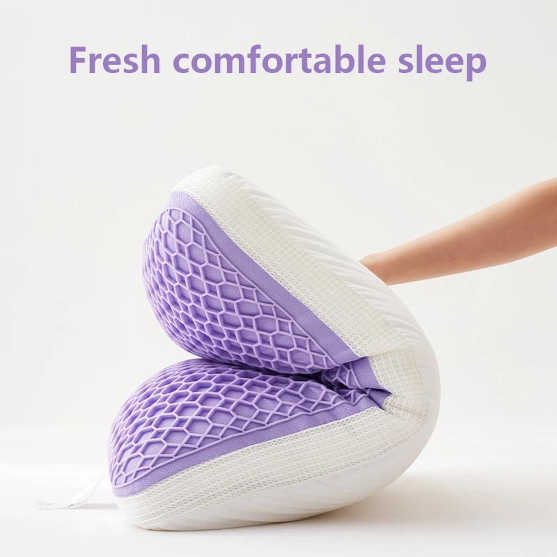 SUREWAL Memory Foam Pillow with Cooling Gel Silicone TPE Cover TPE Bed Sleeping Pillow