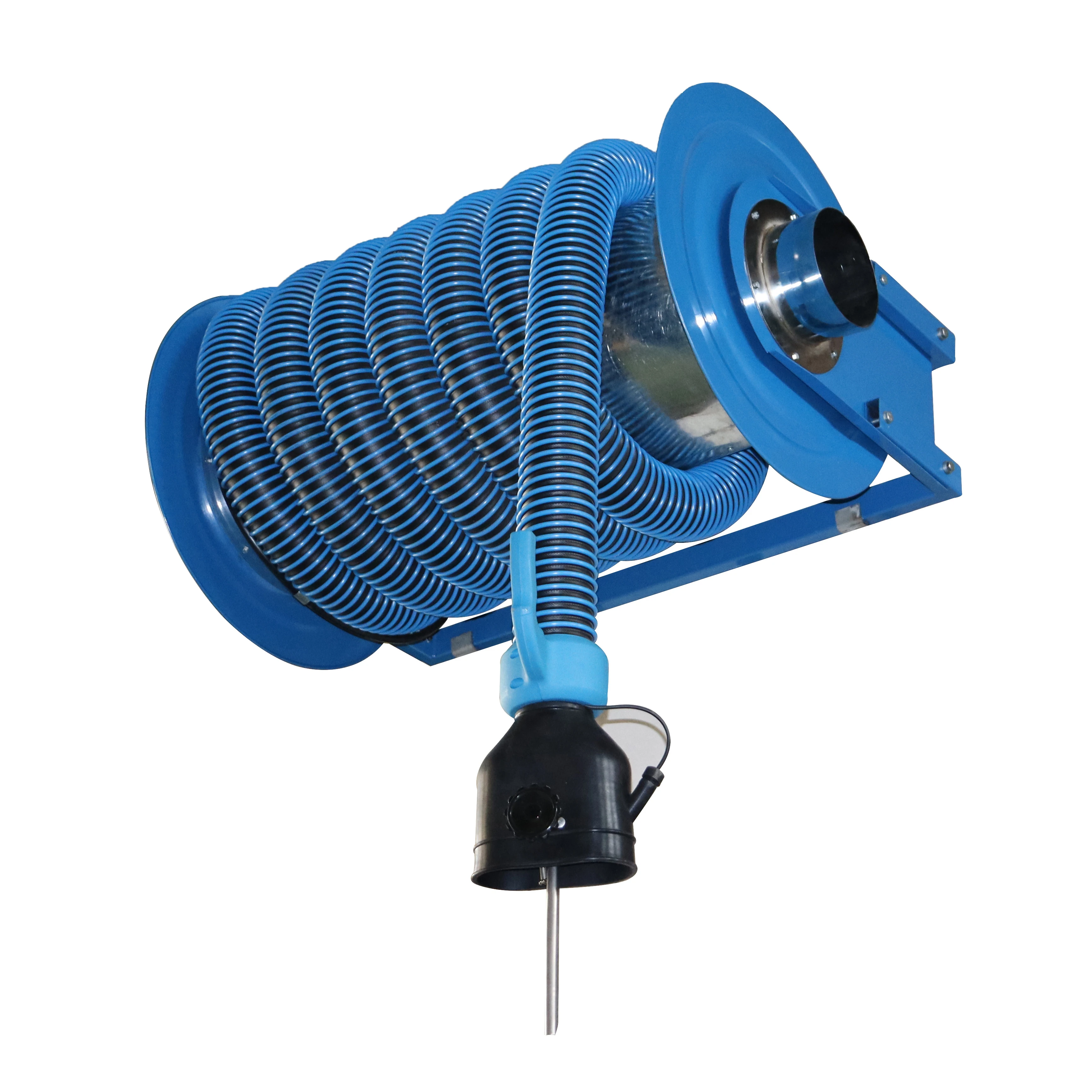 Heavy Duty exhaust gas hose reel with motorHigh Temperature Motorized Exhaust Hose Reel